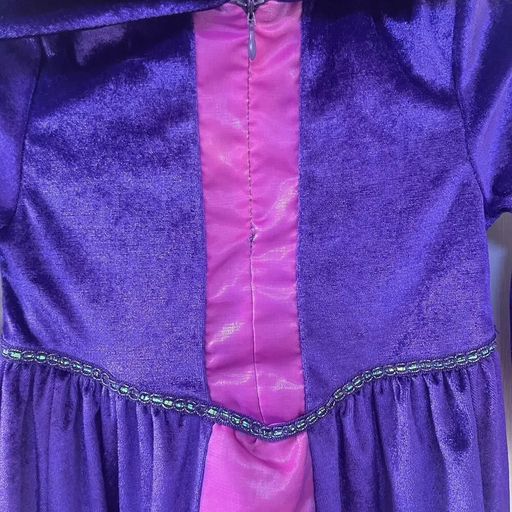 Disney Store Maleficent Halloween Costume DRESS ONLY Purple Pink Girls Size 4